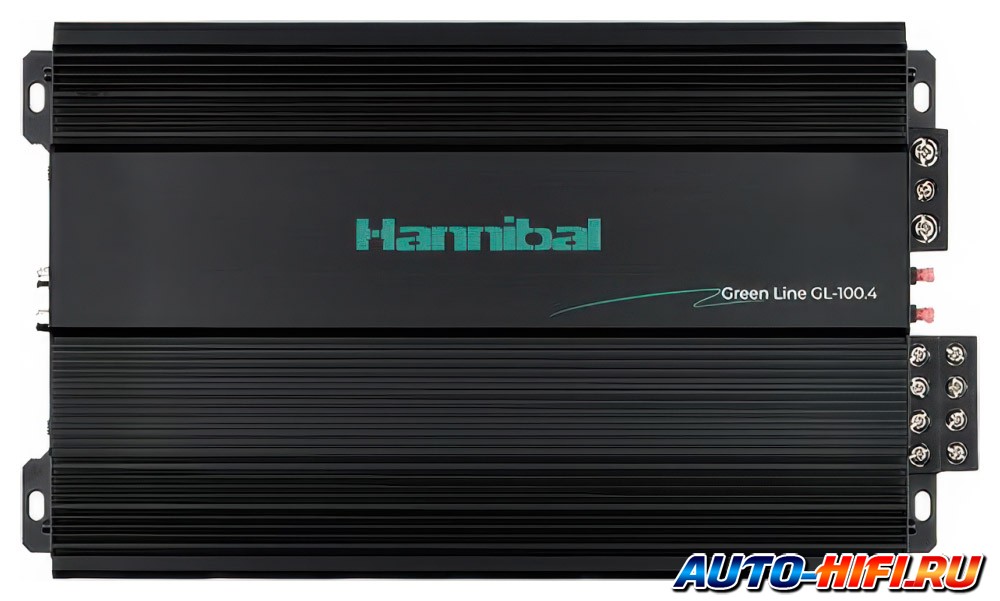 4-канальный усилитель Deaf Bonce Hannibal Green Line GL-100.4 4-канальный усилитель Deaf Bonce Hannibal Green Line GL-100.4